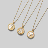 Zodiac Constellation Coin Necklace