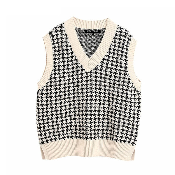 Oversized Knitted Vest