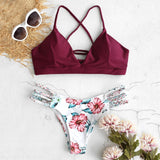 Tropical Cutout Bikini