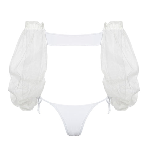 Ruffle Sleeve Bikini