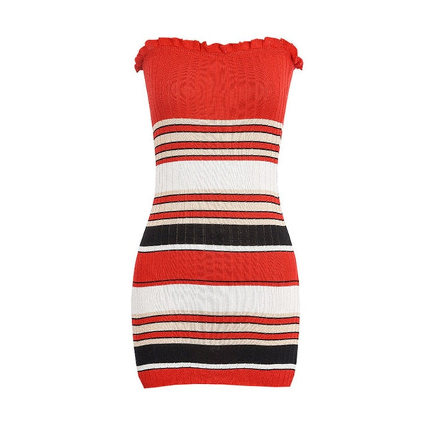 Striped Knitted Dress