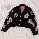 Flower Knit Cardigan Top