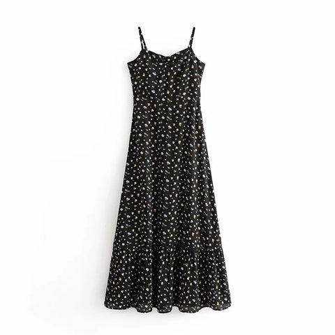 Black Floral Sundress