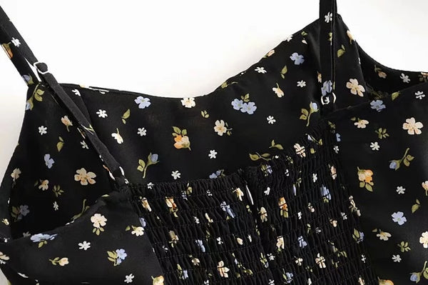 Black Floral Sundress