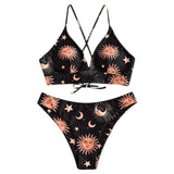 Star Sun Moon Lace Bikini